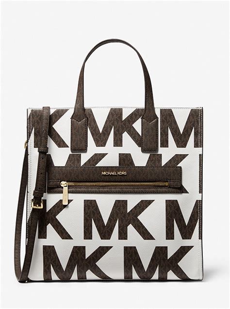 michael kors kenly large graphic tote|michael kors kenly crossbody.